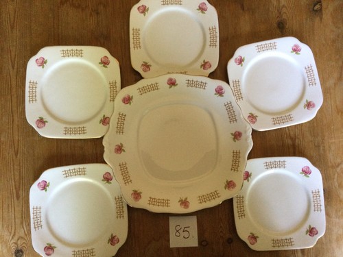 Bone china sandwich - plate, and